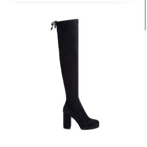 NWT Anthropologie SILENT D YERZA Vegan Suede Black Boot